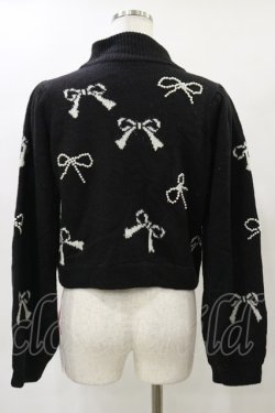 画像2: Swankiss / HB many ribbon knit Free ブラック H-25-04-26-035-CA-TO-NS-ZH