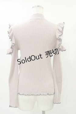 画像2: Ank Rouge / 肩開きフリルハイネックリブニット M ピンク H-25-04-26-037-CA-TO-NS-ZH