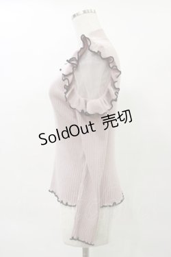 画像3: Ank Rouge / 肩開きフリルハイネックリブニット M ピンク H-25-04-26-037-CA-TO-NS-ZH