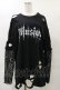 画像1: Ank Rouge / レース袖付きBig Te M ブラック H-25-04-26-038-CA-TS-NS-ZH (1)