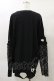 画像2: Ank Rouge / レース袖付きBig Te M ブラック H-25-04-26-038-CA-TS-NS-ZH (2)