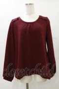axes femme / バックレースアップニット M ボルドー H-25-04-26-039-AX-TO-NS-ZH