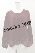 axes femme / バックレースアップニット M ボルドー H-25-04-26-039-AX-TO-NS-ZH