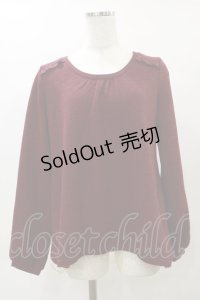 axes femme / バックレースアップニット M ボルドー H-25-04-26-039-AX-TO-NS-ZH
