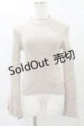 Melt the lady / フレア袖ニット Free ベージュ H-25-04-26-040-PU-TO-NS-ZH