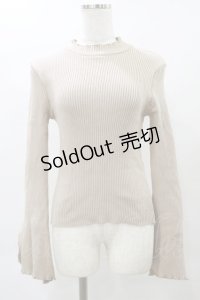 Melt the lady / フレア袖ニット Free ベージュ H-25-04-26-040-PU-TO-NS-ZH