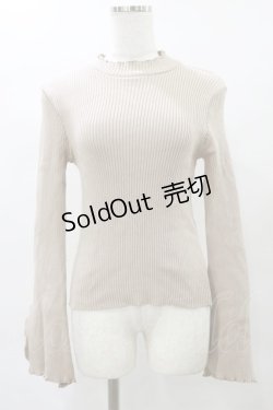 画像1: Melt the lady / フレア袖ニット Free ベージュ H-25-04-26-040-PU-TO-NS-ZH