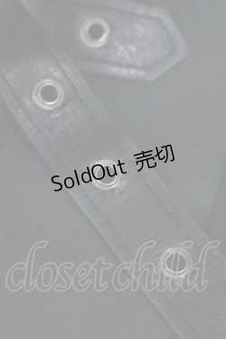 画像4: Ozz conte / ダブルベルトオーバースカート  黒 H-25-04-27-040-OO-SK-KB-ZT166