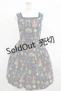 Jane Marple / Coronation Ceremonyのスクエアドレス  ネイビー H-25-04-27-005-JM-OP-KB-ZT285