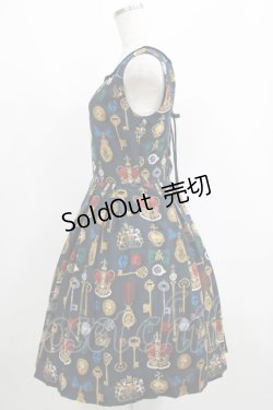 画像2: Jane Marple / Coronation Ceremonyのスクエアドレス  ネイビー H-25-04-27-005-JM-OP-KB-ZT285