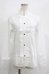 PUTUMAYO / フリルロングブラウス  白 H-25-04-27-051-PT-BL-KB-ZH