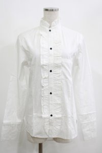 PUTUMAYO / フリルロングブラウス  白 H-25-04-27-051-PT-BL-KB-ZH