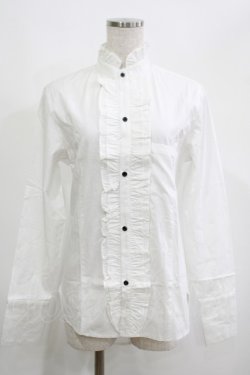 画像1: PUTUMAYO / フリルロングブラウス  白 H-25-04-27-051-PT-BL-KB-ZH