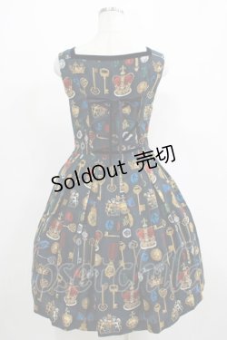 画像3: Jane Marple / Coronation Ceremonyのスクエアドレス  ネイビー H-25-04-27-005-JM-OP-KB-ZT285