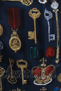 画像4: Jane Marple / Coronation Ceremonyのスクエアドレス  ネイビー H-25-04-27-005-JM-OP-KB-ZH