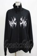 KRY CLOTHING / プリントZIPジャージ  黒 H-25-04-27-055-EL-TO-KB-ZH