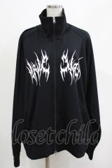 KRY CLOTHING / プリントZIPジャージ  黒 H-25-04-27-055-EL-TO-KB-ZH