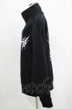 画像2: KRY CLOTHING / プリントZIPジャージ  黒 H-25-04-27-055-EL-TO-KB-ZH