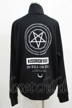 画像3: KRY CLOTHING / プリントZIPジャージ  黒 H-25-04-27-055-EL-TO-KB-ZH