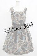 Jane Marple / クイーンアリスゴブランジャンパースカート  ブラック H-25-04-27-007-JM-OP-KB-ZH