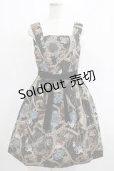Jane Marple / クイーンアリスゴブランジャンパースカート  ブラック H-25-04-27-007-JM-OP-KB-ZH