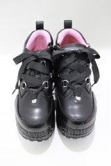 YOSUKE / 厚底スニーカー 23.0 黒 H-25-04-27-074-PU-SH-KB-ZH