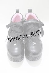 YOSUKE / 厚底スニーカー 23.0 黒 H-25-04-27-074-PU-SH-KB-ZH