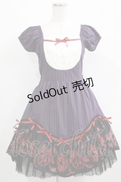 画像1: PUTUMAYO / パレード紋章フリルワンピース  ネイビー H-25-04-27-013-PT-OP-KB-ZH