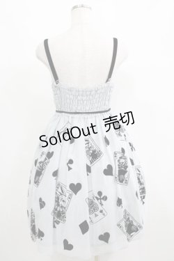 画像3: Leur Getter / トランプフロッキープリントシフォンワンピース M ブルー H-25-04-27-014-LU-OP-KB-ZH
