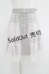 MILK / スワンスカート  チェック×ピンク H-25-08-10-020-ML-SK-KB-ZH