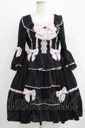 axes femme kawaii / メアリー姫袖ドレス M ブラック H-25-04-28-028-AX-OP-NS-ZH
