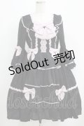 axes femme kawaii / メアリー姫袖ドレス M ブラック H-25-04-28-028-AX-OP-NS-ZH