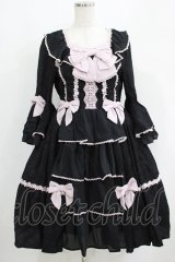 axes femme kawaii / メアリー姫袖ドレス M ブラック H-25-04-28-028-AX-OP-NS-ZH