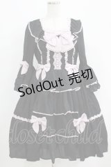 axes femme kawaii / メアリー姫袖ドレス M ブラック H-25-04-28-028-AX-OP-NS-ZH