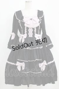 axes femme kawaii / メアリー姫袖ドレス M ブラック H-25-04-28-028-AX-OP-NS-ZH