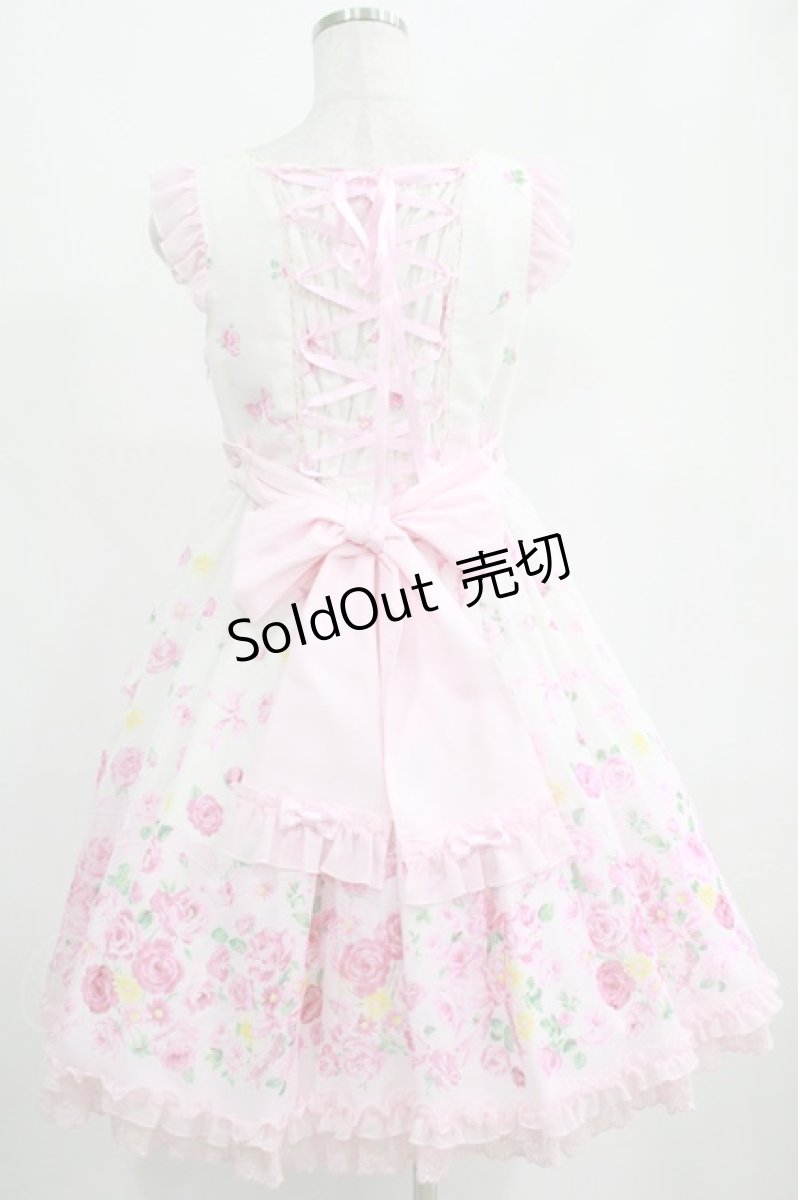 画像3: Angelic Pretty / Powder Roseフリルジャンパースカート Free シロ H-25-04-28-003-AP-OP-NS-ZH (3)