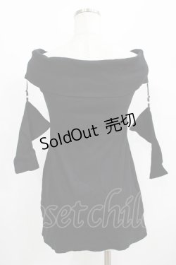 画像3: Melt the lady / オフショルミニワンピース Free ブラック H-25-04-28-031-PU-OP-NS-ZH