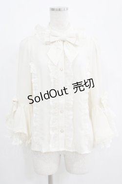 画像1: axes femme kawaii / 姫袖7分丈ブラウス M アイボリー H-25-04-28-034-AX-BL-NS-ZH