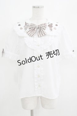 画像1: Amavel / Dreaming Animal Parfait ブラウス Free オフ/ブラウン H-25-04-28-038-CA-BL-NS-ZH