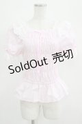 Angelic Pretty / シャーリングオフショルダーブラウス Free ピンク H-25-04-28-040-AP-BL-NS-ZH