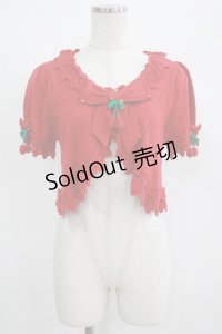 Angelic Pretty / Wrapping Cherryニットボレロ Free レッド H-25-04-28-042-AP-TO-NS-ZH