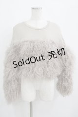 Melt the lady / ファー切替トレーナー Free ベージュ H-25-04-28-047-PU-TO-NS-ZH