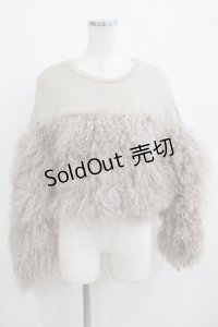 Melt the lady / ファー切替トレーナー Free ベージュ H-25-04-28-047-PU-TO-NS-ZH