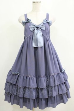 画像1: metamorphose / Ribbonベビードールジャンパースカート Free ブルー H-25-04-28-005-ME-OP-NS-ZH