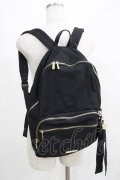 Maison de FLEUR / 撥水加工ポケットリボンリュック  ブラック H-25-04-28-053-LO-BG-NS-ZH