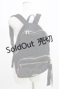Maison de FLEUR / 撥水加工ポケットリボンリュック  ブラック H-25-04-28-053-LO-BG-NS-ZH