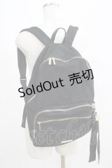 Maison de FLEUR / 撥水加工ポケットリボンリュック  ブラック H-25-04-28-053-LO-BG-NS-ZH