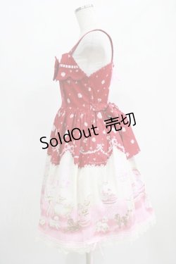 画像2: BABY,THE STARS SHINE BRIGHT / Lovely Sweet Room柄リボンジャンパースカート Free エンジ H-25-04-28-001-BA-OP-NS-ZH