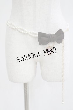 画像1: m petit by misako / サンリオキャラクターズコラボマイメロディパールベルト  ブラウン H-25-04-28-064-LO-ZA-NS-ZH