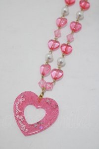 Angelic Pretty / Decoration Heartネックレス  ピンク H-25-04-28-066-AP-AC-NS-ZH